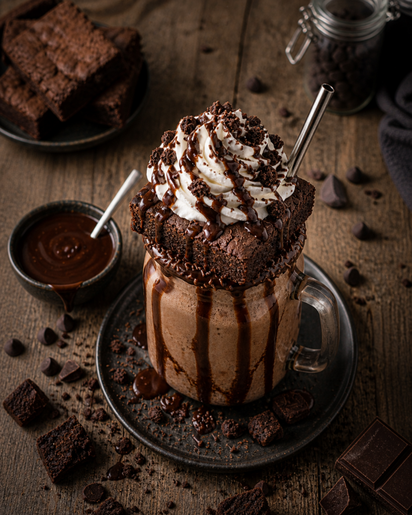 Brownie milkshake