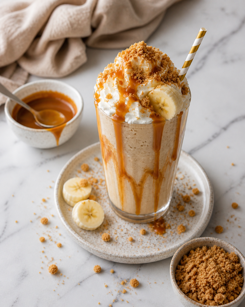 Caramel Banana Milkshake 2