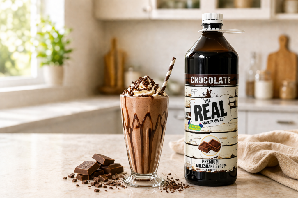 Real choc bottle and shake